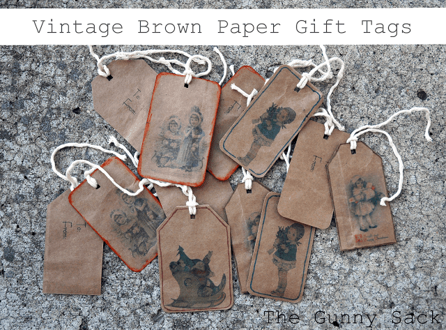 Brown Bag Gift Tags - Simple Homemade