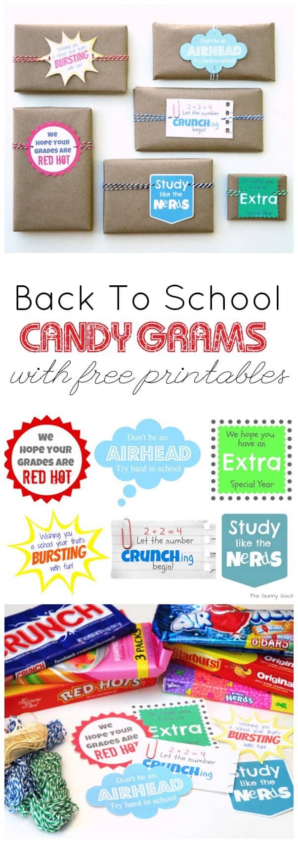 Back To School Candy Grams