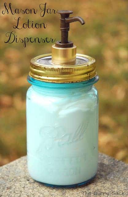 mason jar lotion dispenser