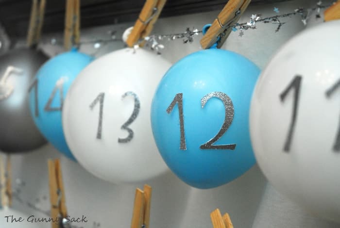 balloons with numbers attached