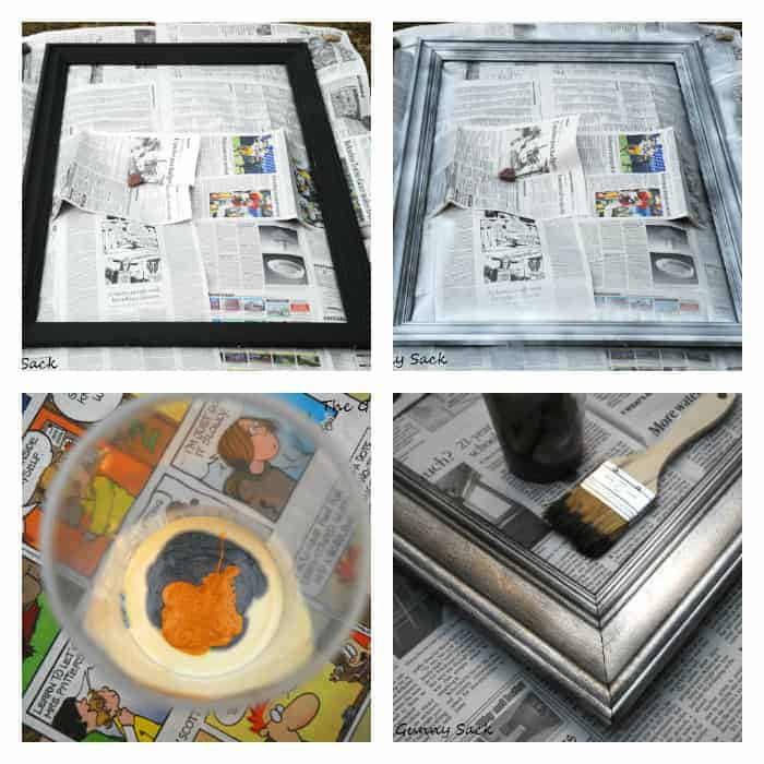 painting picture frame collage