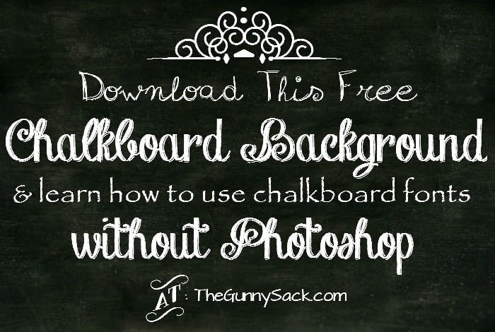 chalkboard background info