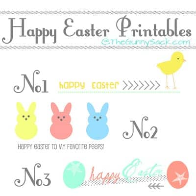 Printable Easter graphics.