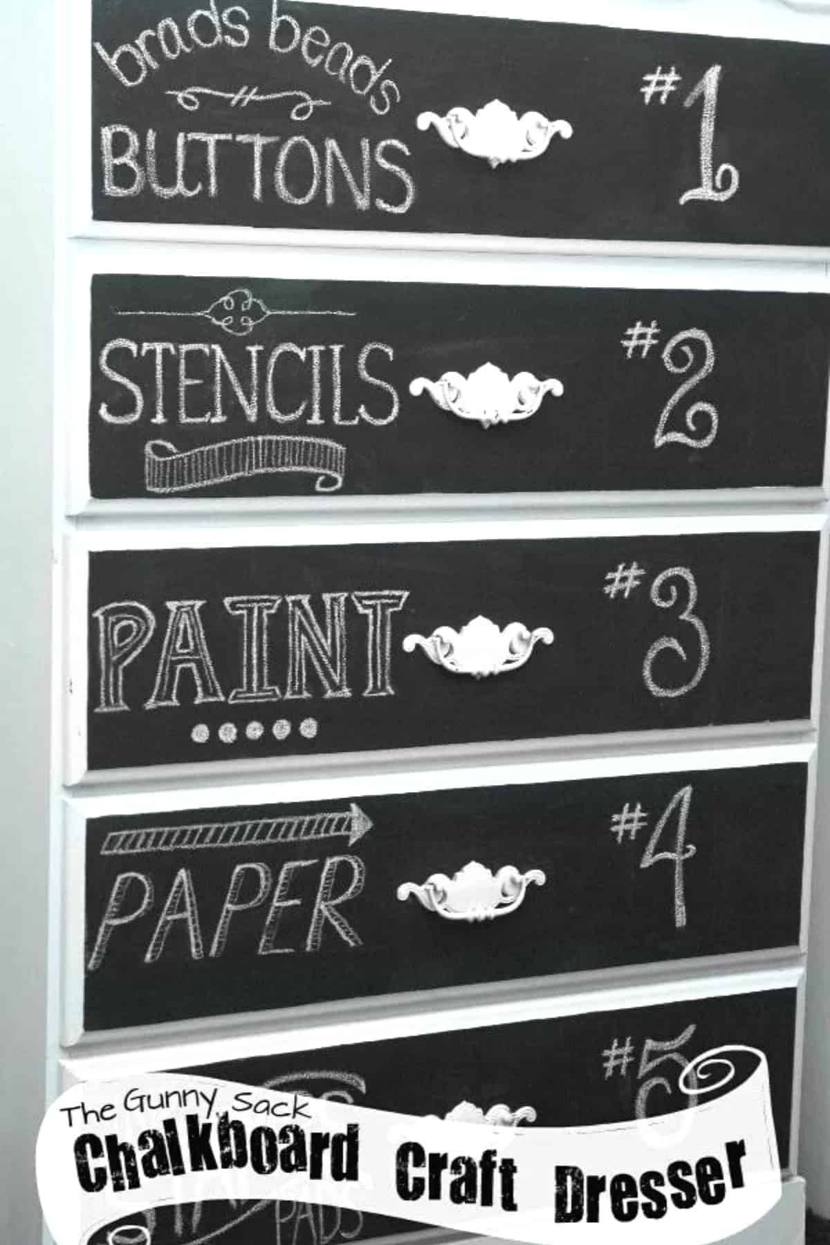 Chalk Box Layout Helper Chalkboard Dresser - Simple Homemade