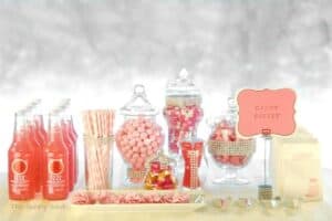 candy buffet table