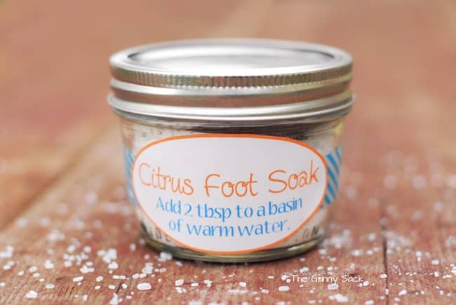 Homemade Citrus Foot Soak