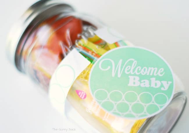 Welcome Baby Ribbon Label