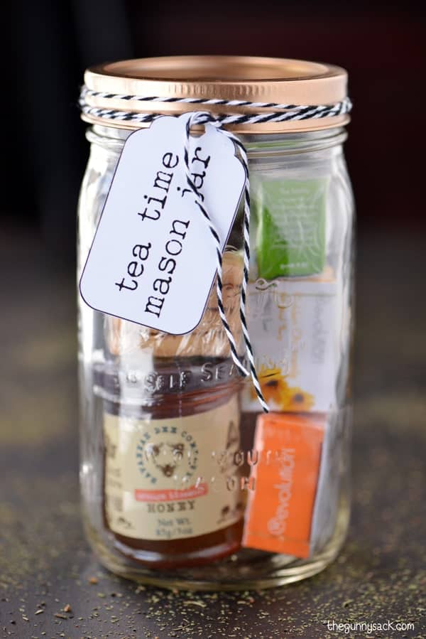 Tea time mason jar