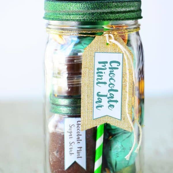 Chocolate Mint Mason Jar Gift Idea