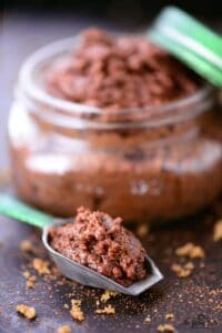 Chocolate Mint Sugar Scrub Recipe With Brown Sugar and Coconut Oil