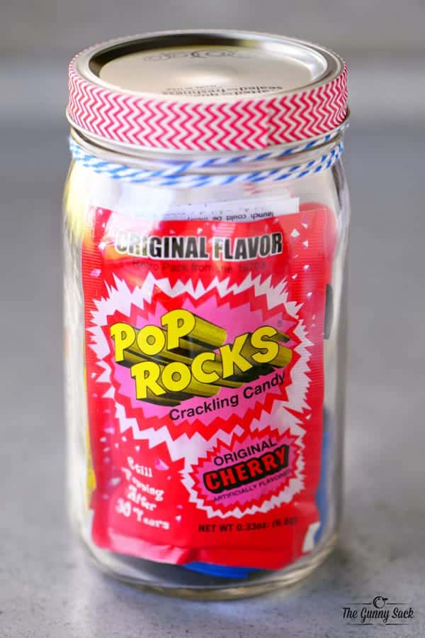pop rocks in mason jar
